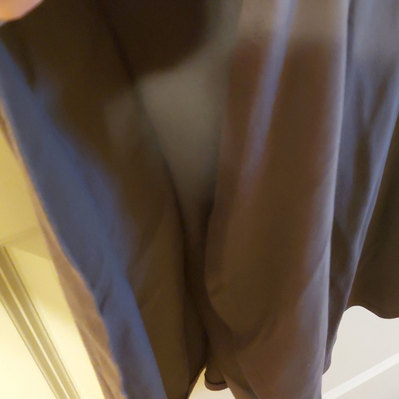 Cozy Gray Zenana Curve Hem Maxi Dress Side Slits Pockets Dress - Picture 3 of 7